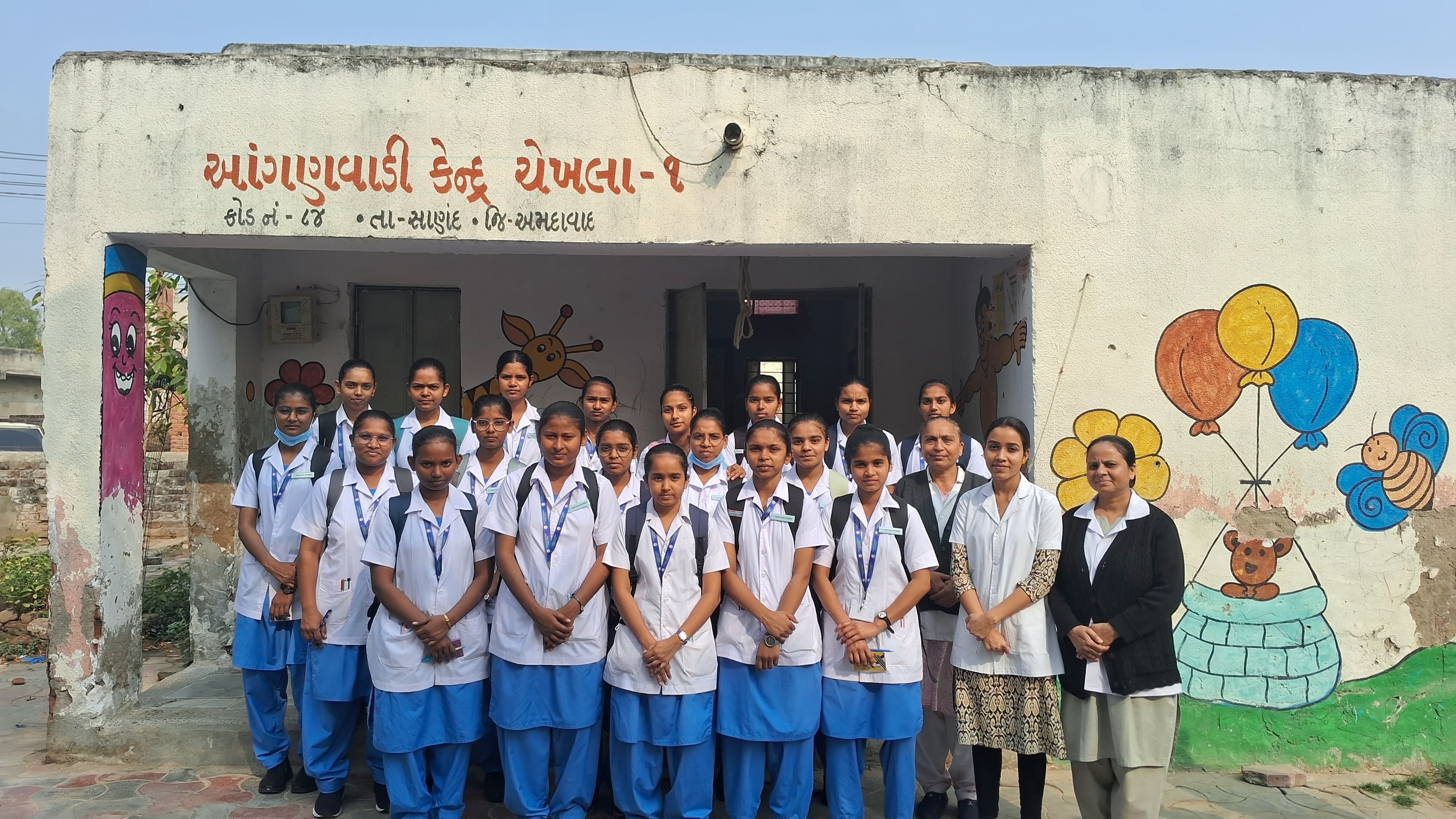 Aanganvadi Visit - Chekhla, Ta. Sanand, Dist. A'bad