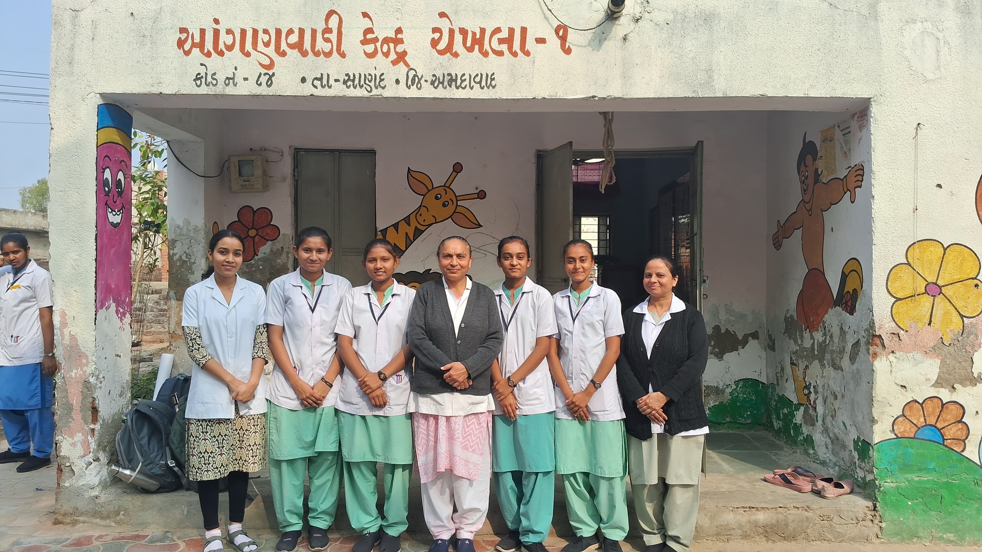 Aanganvadi Visit - Chekhla, Ta. Sanand, Dist. A'bad